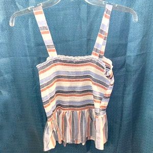 Shirred Peplum Tank